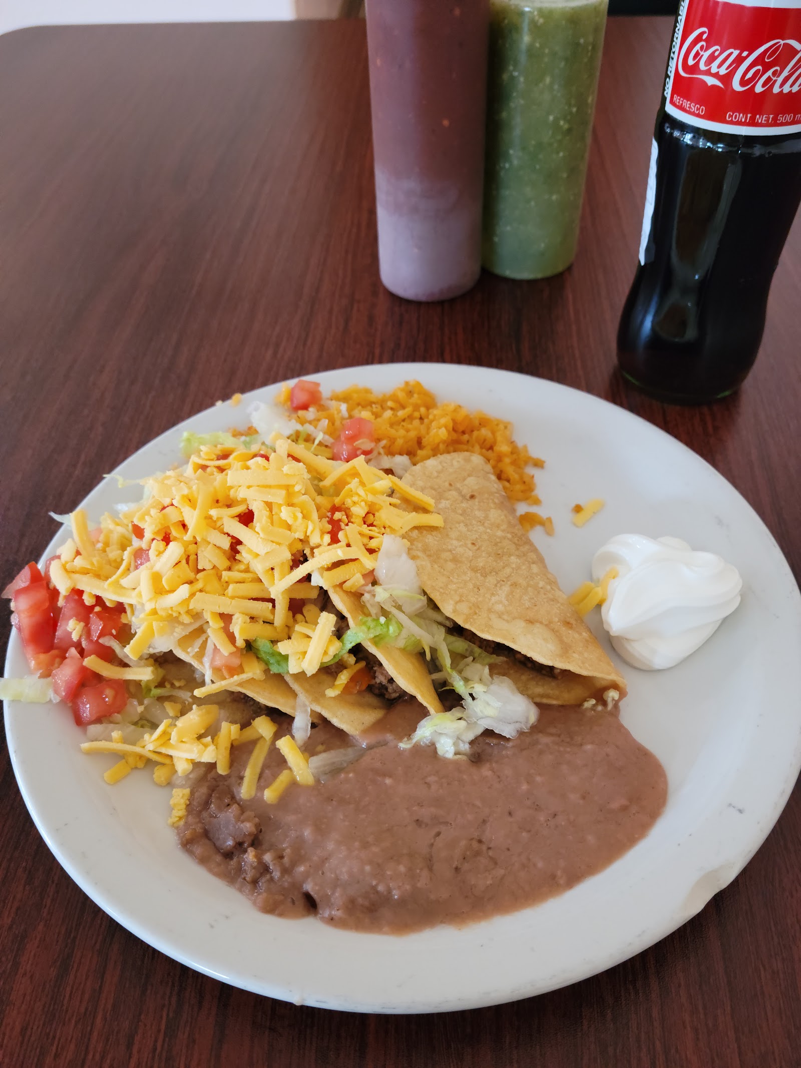 Enchiladas verdes plate at Tacolicious